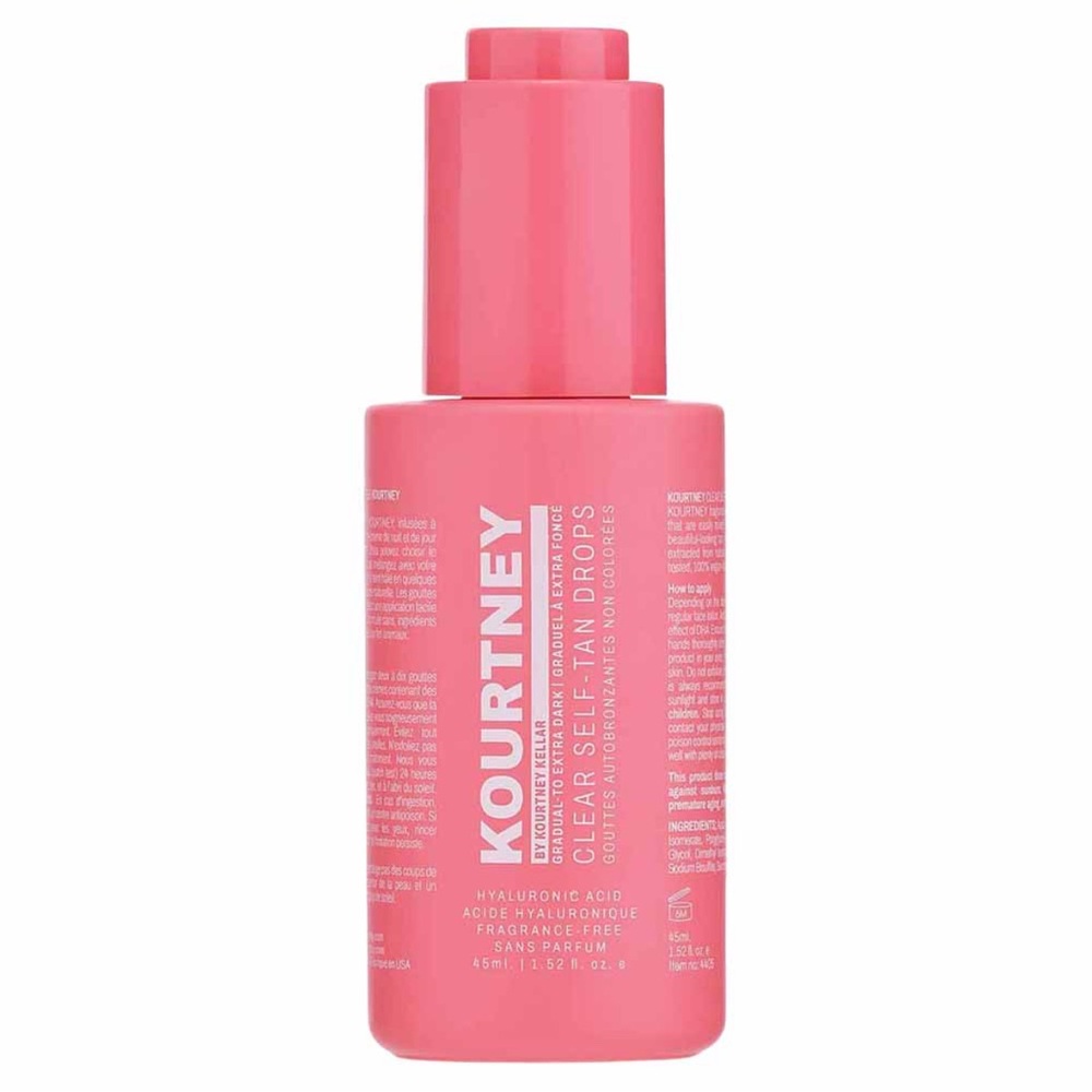 Celebrity Clear Self Tan Hyaluronic Acid Drops Fragrance Free DHA Cruelty Free